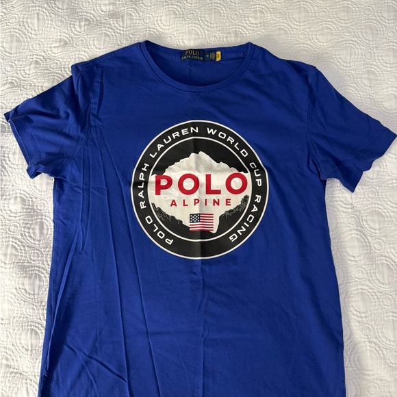 Polo Ralph Lauren Blue Polo Alpine Graphic Tee - Picture 2 of 7